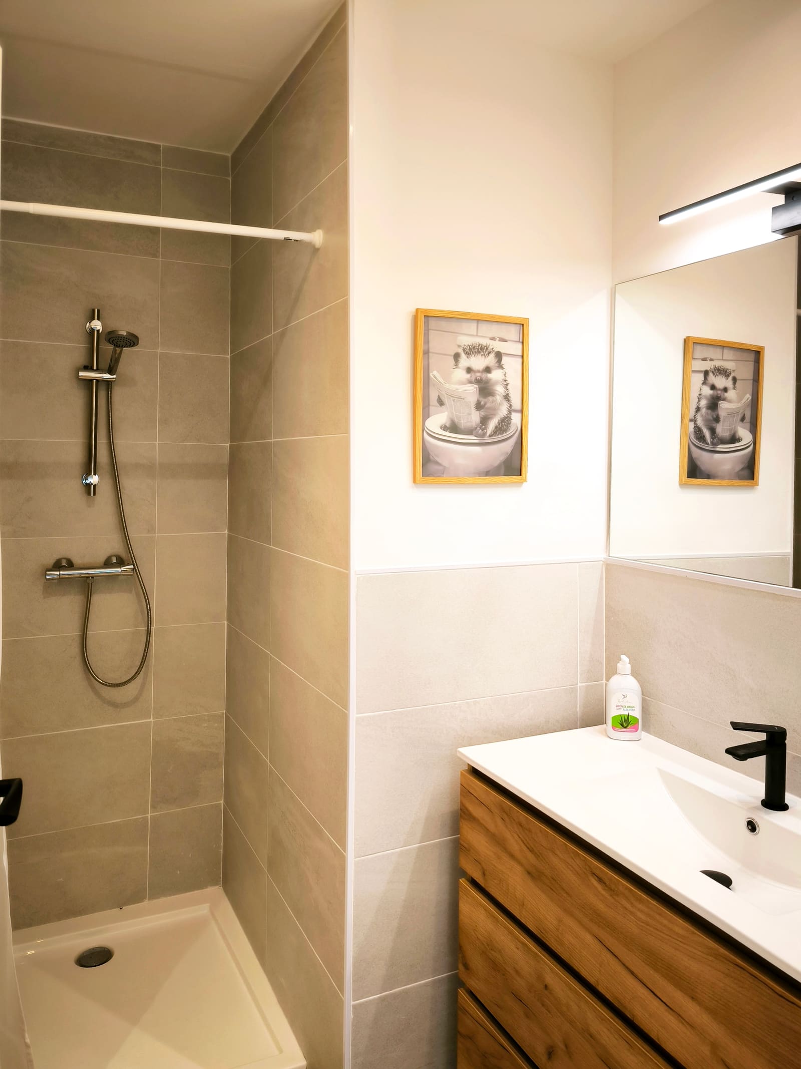 Baño juegos — casa rural La Huertona de Castroserna (Segovia)