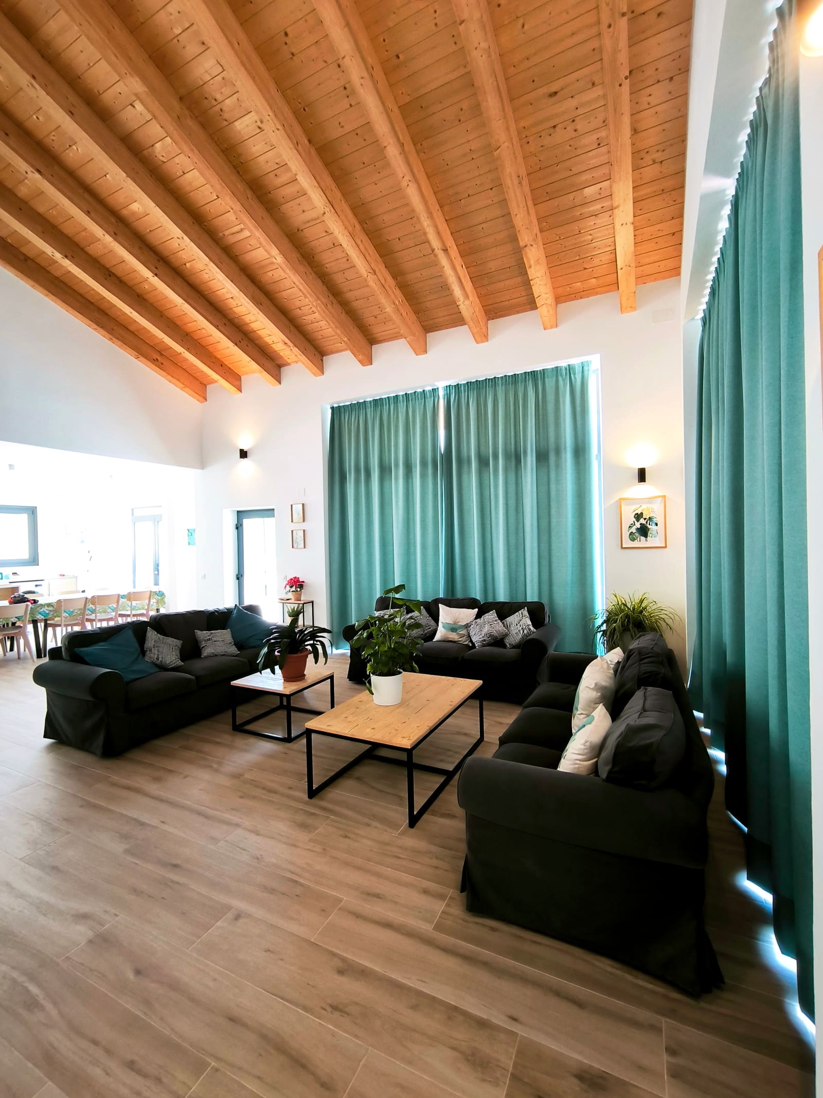 Techo salon — casa rural La Huertona de Castroserna (Segovia)